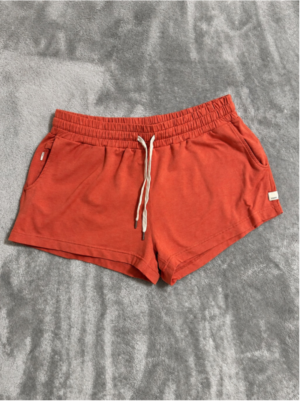 Vuori Women's Clementine Shorts Large Rust Orange Performance Size L